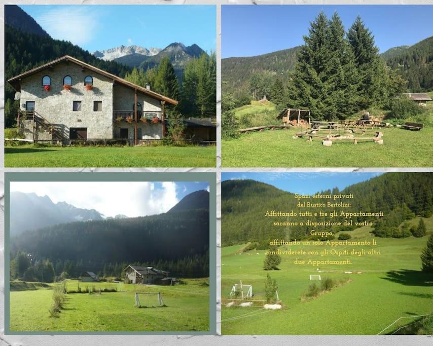 Chalet Rustico Bertolini Per Gruppi! Villa Vermiglio Exterior foto