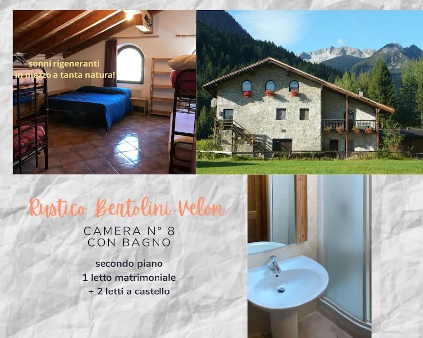Chalet Rustico Bertolini Per Gruppi! Villa Vermiglio Exterior foto